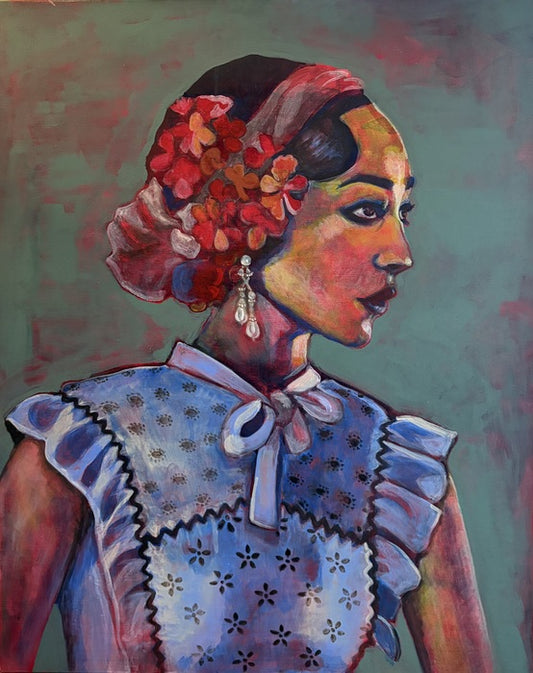 KYLAH GREEN Woman With Flowers